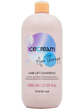 Taastav šampoon küpsetele ja keemiliselt töödeldud juustele Inebrya Ice Cream Age Therapy Hair Lift, 1000 ml