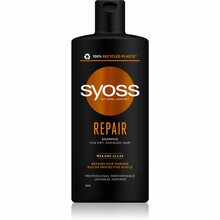 Taastav šampoon kuivadele ja kahjustatud juustele Syoss Repair, 440 ml