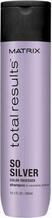 Neutraliseeriv hõbešampoon heledatele juustele Matrix Total Results So Silver, 300 ml