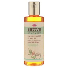 Toitev šampoon mee ja mandlitega Sattva Ayurveda Honey, 210 ml