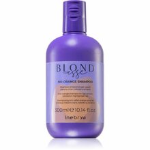 Toitev šampoon oranži tooni neutraliseeriv Inebrya Blondesse No-Orange Shampoo, 300 ml