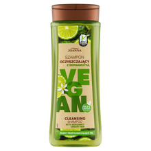 Puhastav šampoon rasustele juustele Joanna Vegan bergamotiga, 300 ml