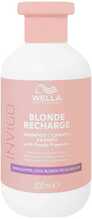 Kollast tooni neutraliseeriv šampoon Wella Professionals Invigo Blonde Recharge, 300 ml