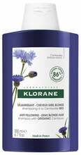 Šampoon heledatele juustele Klorane Anti-Yellowing centaurea ekstraktiga, 200 ml