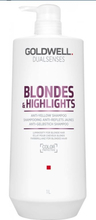 Šampoon blondidele juustele kollaste toonide neutraliseerimiseks Goldwell Dualsenses Blondes & Highlights, 1000 ml
