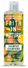 Šampoon kõikidele juuksetüüpidele Faith In Nature Grapefruit & Orange, 400 ml