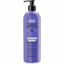 Värvi elustav šampoon heledatele juustele CHI Ionic Color Illuminate Platinum Blonde, 739 ml