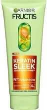 Šampoon kuivadele ja lokkis juustele Garnier Fructis Keratin Sleek, 200 ml