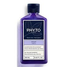 Tooniv šampoon heledatele ja blondeeritud juustele Phyto Violet No Yellow, 250 ml