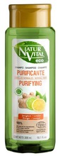 Puhastav šampoon ingveri ja sidruni ekstraktiga Natur Vital, 300 ml