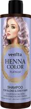 Tooniv šampoon heledatele ja hallidele juustele Venita Henna Color Platinum, 300 ml