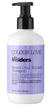 Värvi neutraliseeriv šampoon blondidele juustele The Insiders Colour Love Beautiful Blonde, 250 ml