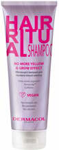Kollaseid toone neutraliseeriv šampoon Dermacol Hair Ritual No More Yellow & Grow Effect, 250 ml