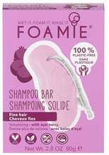 Tahke šampoon õhukestele juustele Foamie You’re Adorabowl Acai Berry, 80 g
