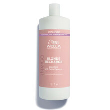 Kollast tooni neutraliseeriv šampoon Wella Professionals Invigo Blonde Recharge, 1000 ml