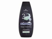 Šampoon meestele Schwarzkopf Schauma Men Charocal + Clay 3in1, 400 ml