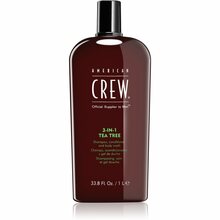 Juuste ja keha šampoon meestele American Crew 3-IN-1 Tea Tree, 1000 ml