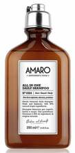 Igapäevane juuste, habeme ja keha šampoon meestele Farmavita Amaro All in One Daily, 250 ml