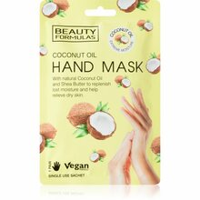 Kätemask Beauty Formulas Coconut Oil, 1 tk