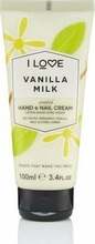 Käte- ja küüntekreem I Love Vanilla Milk, 100 ml