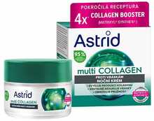Öökreem Astrid Multi Collagen, kortsude vastu ja elastsuse taastamiseks, 50 ml