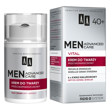 Näokreem AA Men Advanced Care Vital 40+, kortsudevastane, 50 ml