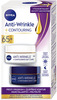 Näohoolduskomplekt Nivea Anti-Wrinkle + Contouring 65+, päevakreem ja öökreem, 2 x 50 ml