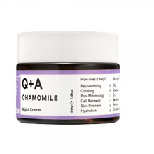 Rahustav öökreem kummeliga Q+A Chamomile, 50 g