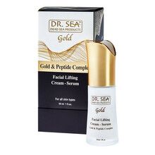Pinguldav näokreem-seerum Dr. Sea Facial Lifting Cream-Serum kullaga ja peptiididega, 30 ml