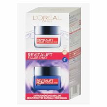 Näokreemide komplekt naistele L'Oreal Paris Revitalift Filler HA Duo Set, päevakreem 50 ml + öökreem 50 ml