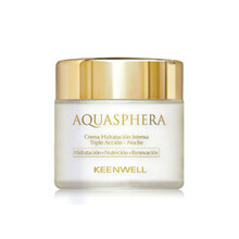 Kolmekordse toimega intensiivselt niisutav öökreem Keenwell Aquasphera, 80 ml