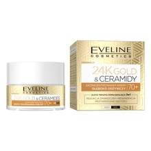 Eveline 24K Gold & Ceramides kontsentreeritud näokreem 70+, 50 ml