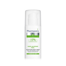Naha kooriv öökreem mandlihappega Pharmaceris T Sebo Almond, 50 ml