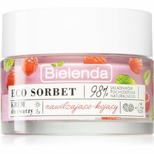 Niisutav ja rahustav näokreem Bielenda Eco Sorbet Raspberry, 50 ml