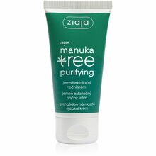 Öökreem Ziaja Manuka Tree Purifying, õrnalt kooriv, 50 ml