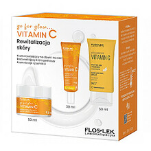 Naha taaselustamise komplekt Floslek go for glow…VITAMIN C, 50 ml + 30 ml + 50 ml