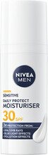 Päevane niisutav kreem meestele Nivea Men Sensitive Daily Protect Moisturiser, SPF 30, 50 ml