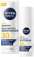 Näokreem meestele Nivea Men Sensitive Daily Protect, SPF 30, 50 ml