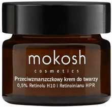 Näokreem kortsude vastu Mokosh Renewal and Rejuvenation 0,5 prots. retinooli H10 ja retinoaadiga HPR, roos marjadega, 15 ml