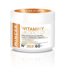 Kortsudevastane näokreem Mincer Pharma Vitamins Of Youth 60+, 50 ml