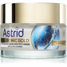 Päevakreem Astrid Hyaluronic Gold Cream SPF 10, 50 ml