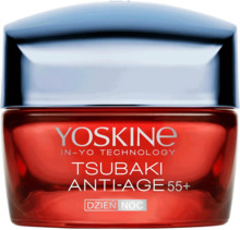 Näokreem naistele Yoskine Tsubaki 55+, Anti-Aging, päevane ja öine, 50 ml