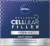 Öine näokreem kortsude vastu Nivea Hyaluron Cellular Filler + Firming, 50 ml