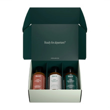 Reisikomplekt Sord Travel Set, 50 ml dušigeel, 50 ml šampoon, 50 ml näopuhastusvaht, 12 ml niisutav näokreem