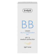 BB kreem rasusele ja kombineeritud nahale Light SPF15, Ziaja, 50 ml