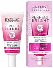 Näokreem Eveline Cosmetics Perfect Bright, valgendav ja kaitsev, SPF 50, 30 ml