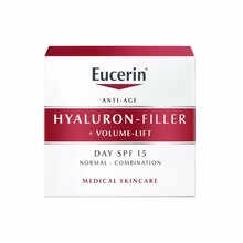 Päevakreem Eucerin Hyaluron-Filler + Volume-Lift normaalne ja kombineeritud nahk SPF 15, 50 ml