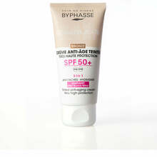 Näitootega näokreem naistele Byphasse Anti-aging Tinted Bronze, SPF 50+, 50 ml