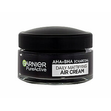Garnier Pure Active AHA + BHA Charcoal Daily Mattifying Air Cream näokreem, 50 ml