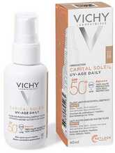 Vichy Capital Soleil UV-Age Daily Pigment Fluid SPF50+ tooniv näofluidum Medium, 40 ml